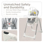 Kb 3-In-1 Foldable Baby High Chair, 7 Height & 4 Recline Adjustable, Removable Seat & Tray For Easy Clean, 2 Locking Wheels, Mul