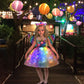 Led Unicorn Costume For Girls, Halloween Dress Up Lighted Sequin Princess Tutus Birthday Decorations Gifts Christmas Party Outfi