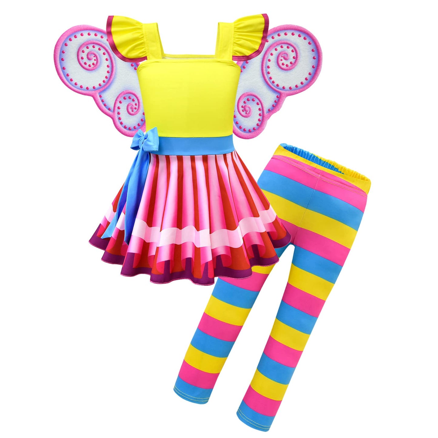 Dressy Daisy Fancy Fairy Costumes Dress Up Set With Butterfly Wings And Leggings For Little Girls Halloween Birthday Party Outfi