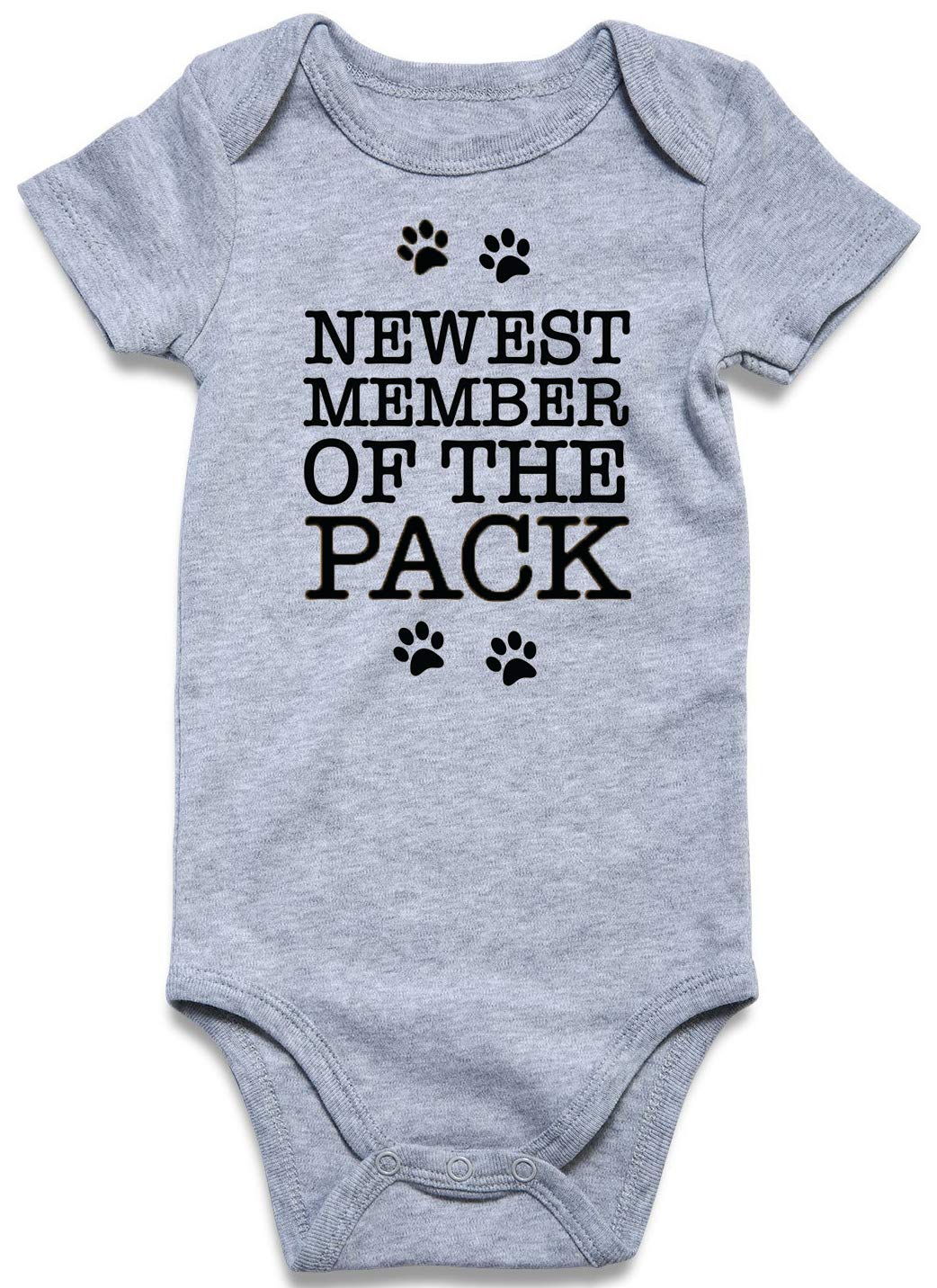 Baby Jumpsuit Unisex Newborn Bodysuit Short Sleeves Romper Newest Member Of The Pack Letter Printed Funny Body Suits 0-3 Months