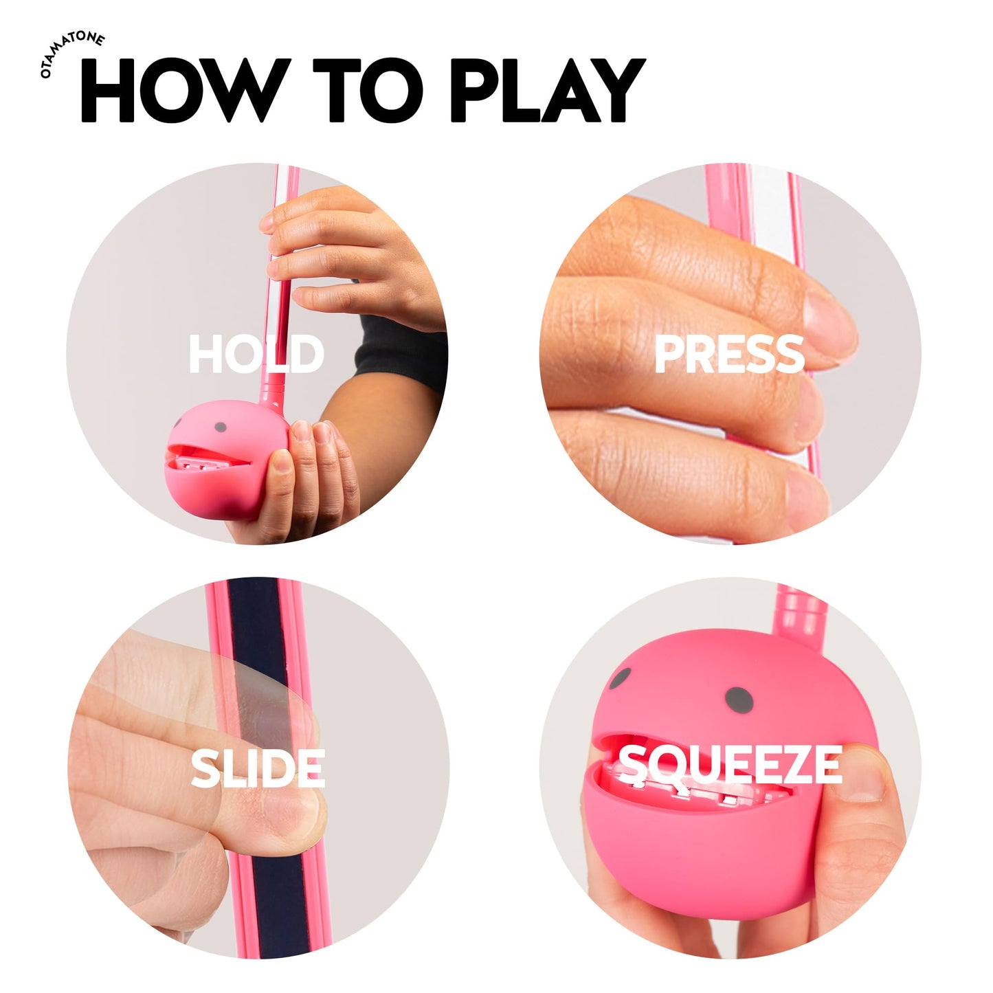 Otamatone Classic [English Edition] Hot Pink Japanese Electronic Musical Instrument Portable Synthesizer from Japan Maywa Denki