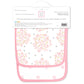 Swaddledesigns Cotton Muslin Baby Burpies, Set Of 2 Cotton Burp Cloths, Pink Heavenly Floral Shimmer