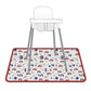Bapronbaby Be Brave Firefighter Splash Mat - Waterproof Catch-All For Under High Chairs, Floors, Tables, Playtime Or Arts & Craf