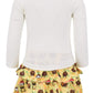 Unique Baby Girls Happy Thanksgiving Layered Skirt Shirt Fall Dress Outfit (4T)