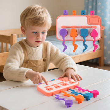 Heocniot Electric Plug Socket Toy Set - Montessori Learning Toys for Toddlers 1-3, Safe Moveable Power Outlet Board with Realist