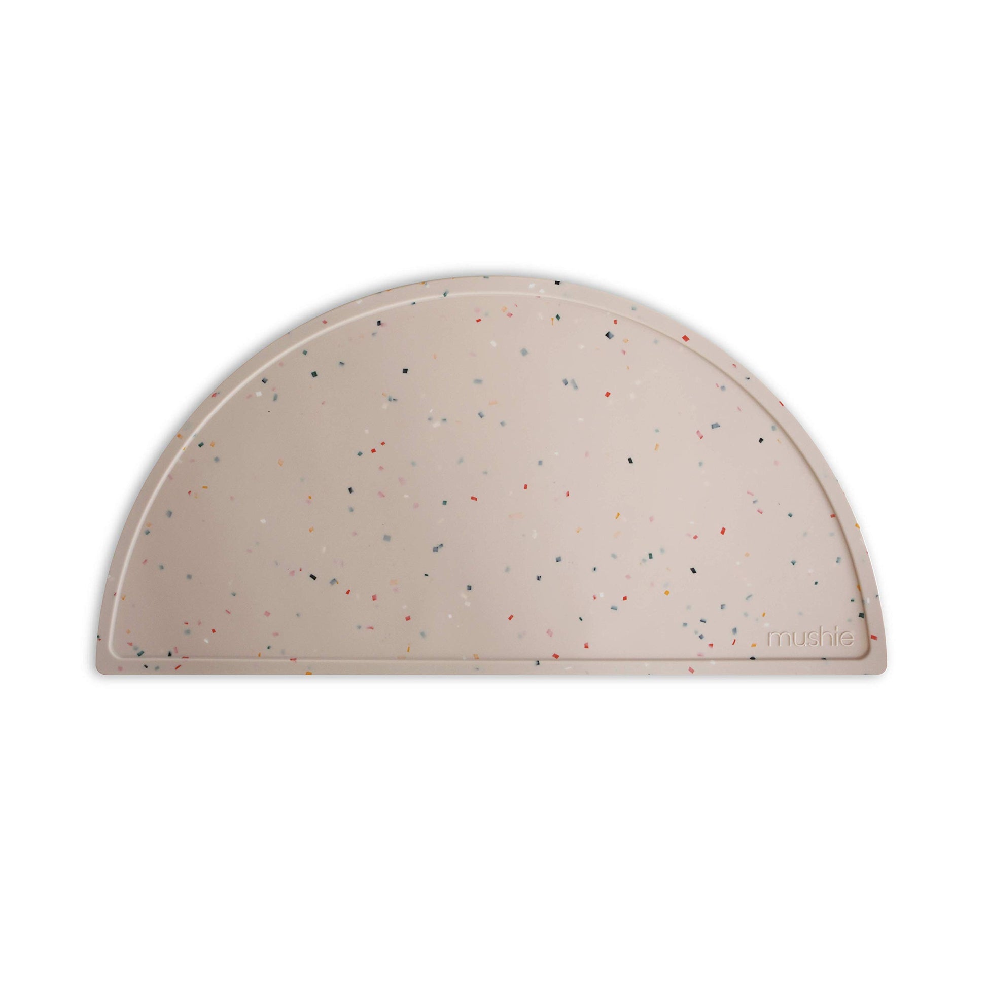 Mushie Silicone Placemat For Kids | Bpa-Free Non-Slip Design (Vanilla Confetti)