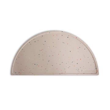 Mushie Silicone Placemat For Kids | Bpa-Free Non-Slip Design (Vanilla Confetti)