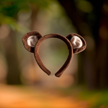 Making Believe Kids Plush Monkey Headband Ears & Tail Jungle Safari Dressup Costume Set