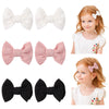 Choicbaby 6 PCS Baby Hair Clips 3    Fabric Girl Hair Bows Baby Barrettes Accessories with Alligator Clips for Toddlers Kids Inf