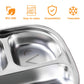 Taoceexi Stainless Steel Kids Plate With Lid | 1-Pack Durable Toddler Dish | Bpa-Free, Non-Toxic & Dishwasher-Safe | Splash-Proo