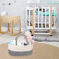 Maliton Diaper Caddy Organizer For Baby Boy- Cotton Rope Diaper Caddy, Diaper Organizer For Changing Table, Nursery Storage Cadd