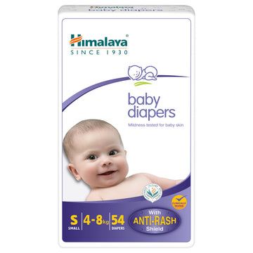 Himalaya Baby Taped Diapers, Small (48 Kg), 54 Count