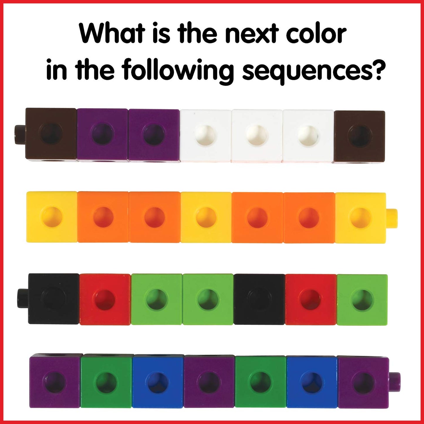 edxeducation Linking Cubes - Set of 100 - Connecting and Counting Snap Blocks for Construction and Early Math - For Preschool an