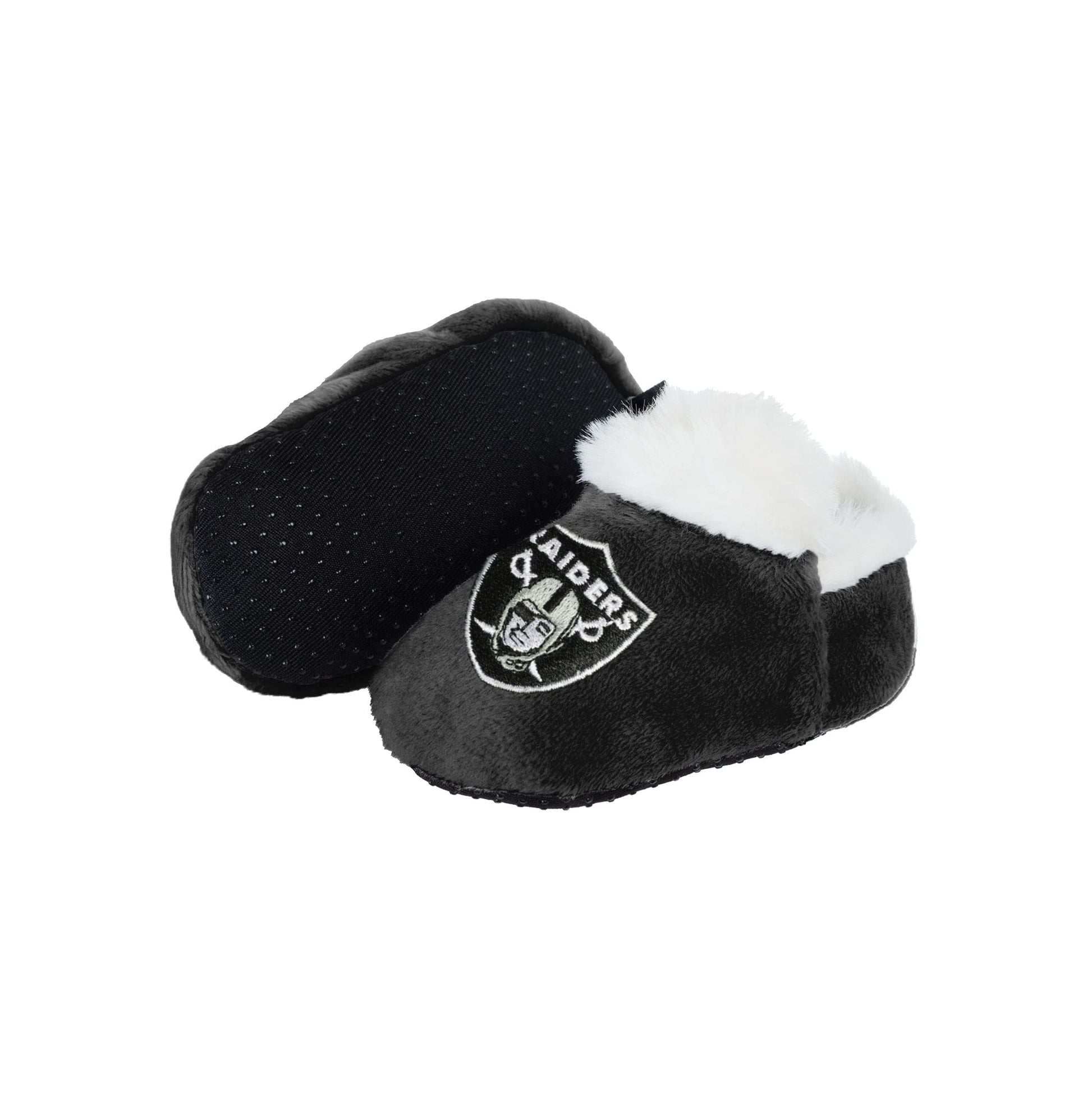 Foco Oakland Raiders Logo Baby Bootie Slipper Extra Large