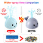 2023 Upgraded Baby Bath Toys Gifts, 1500mAh Rechargeable Bath Toy with Double Layer Waterproof, Light Up Whale Spray Water Batht