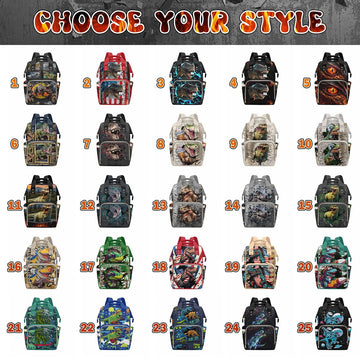 M Yescustom Custom Diaper Bag For Boys - Large Capacity Backpack With Pockets, Animal Personalized Baby Diaper Bags For Dad, Wat