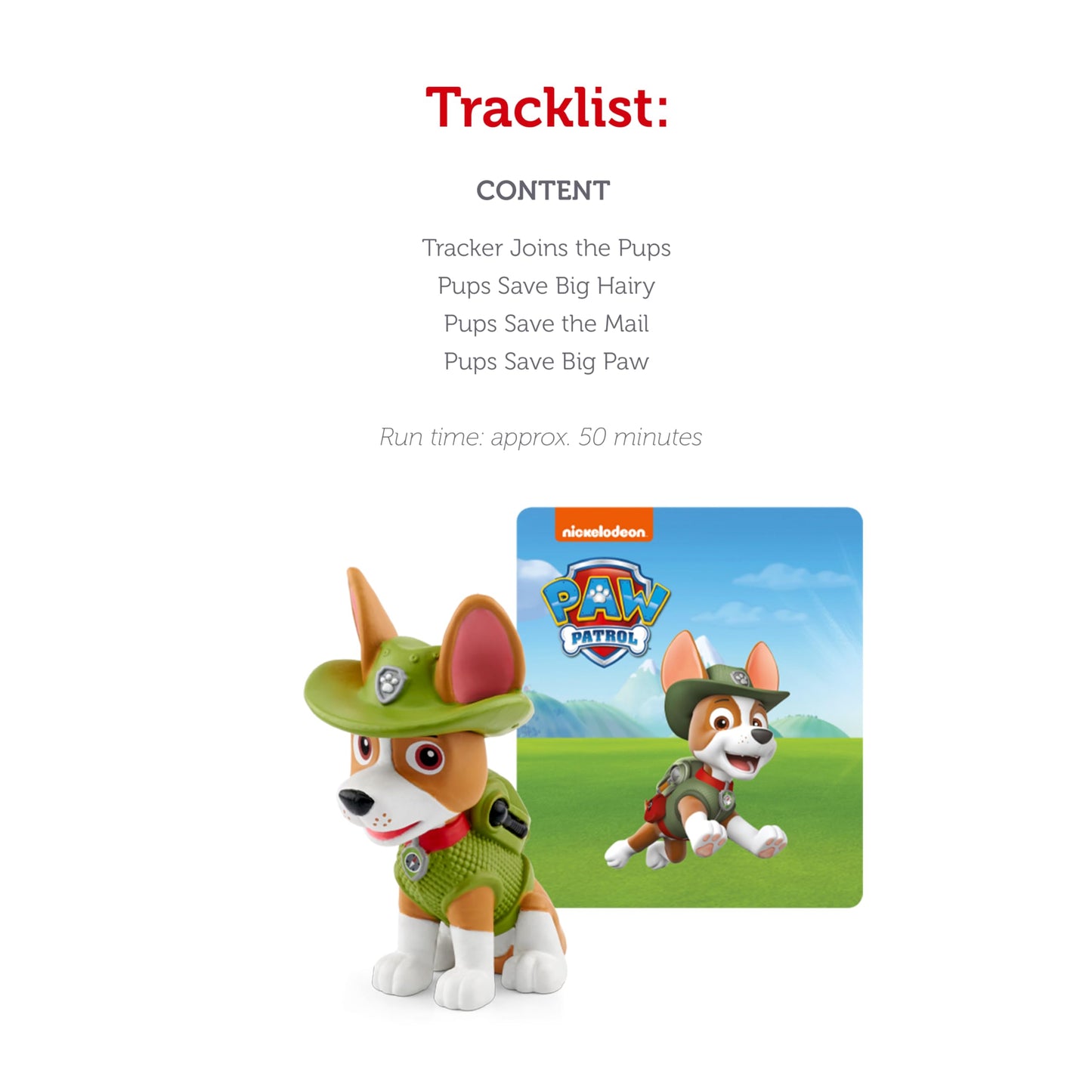 Tonies Tracker Audio Play Character from Paw Patrol