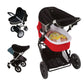 SnoozeShade Original 0 to 6m+ Pram and Buggy Sun Shade Blackout Cover Blocks 99% UV UPF 50 Baby Sleep Aid and Breathable Mesh Ca