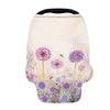 Biyejit Dandelion Flower Car Seat Cover for Babies, Mom Nursing Covers Breastfeeding Scarf, Multi Use Infant Carseat Canopy for 