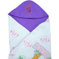 NAMAN Embrodiary All Season Newborn Baby Wrapper with Hodded Blanket for Baby boy and Baby GirlPurple_1