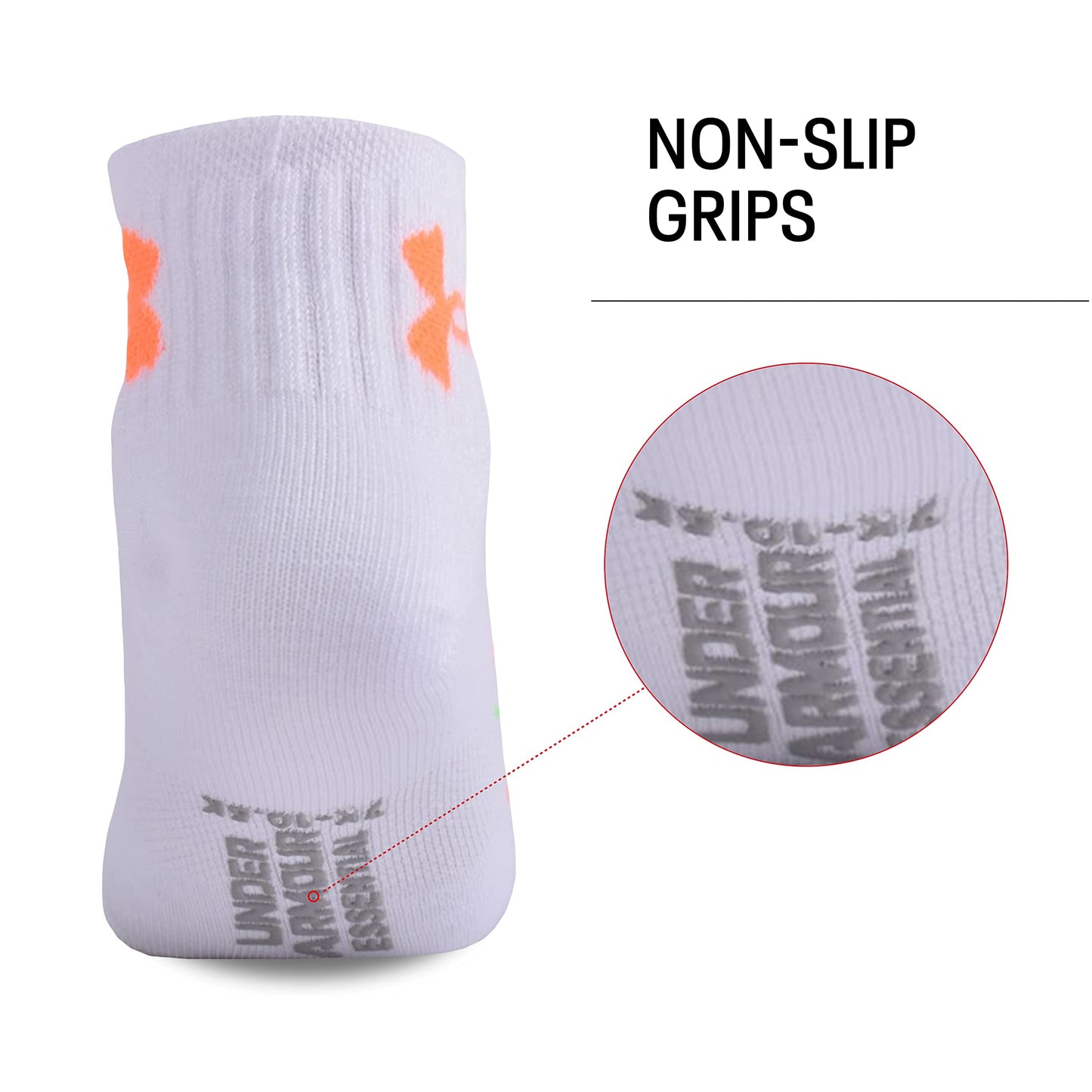 Under Armour Baby Boys Multi Pack Donut Essential Quarter Sock, Multi, 0-6 Months