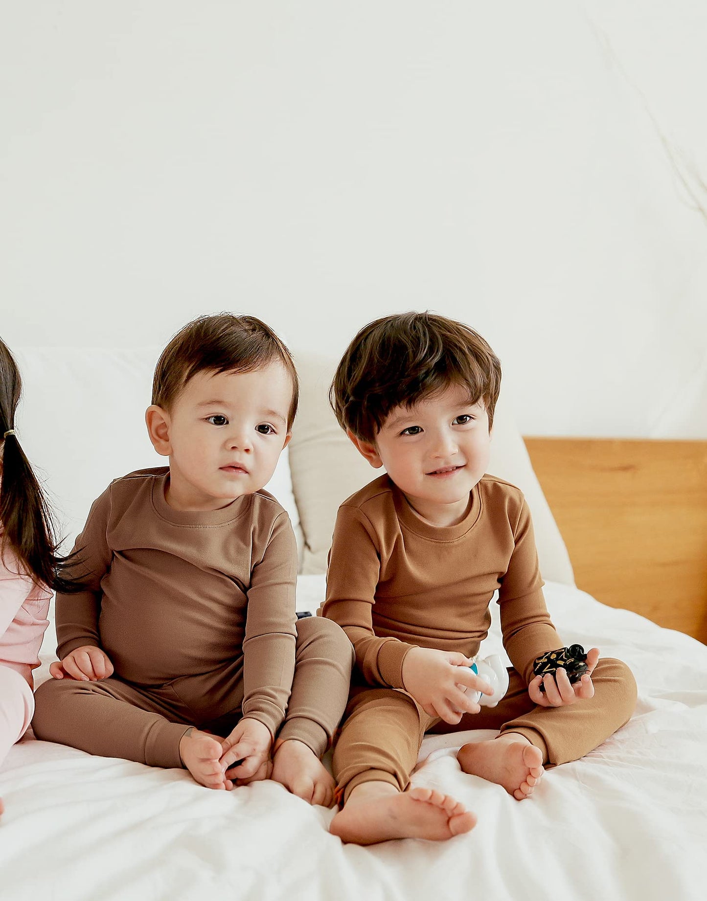 Vaenait Baby Kids Toddler Cotton Sleepwear Pajama Pjs 2Pcs Set Basic Brown L