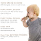 Moonkie Teething Toy, Safe & Easy to Hold BPA Free Silicone Teethers, 360 Baby Toothbrush with Suction Base, Teether Toys Best f