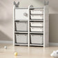TINSY Kids Wardrobe with Side Shelves, MultiPurpose Storage Cabinet for Clothes, Toys & Books, Open Organizer for Kids Room, Nu