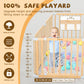 2Pcs Connectors For Wooden Playpen, Foldable & Expandable Baby Playpen Accessories For Big Playpen, Mutiple Options Of 0, 30, 60