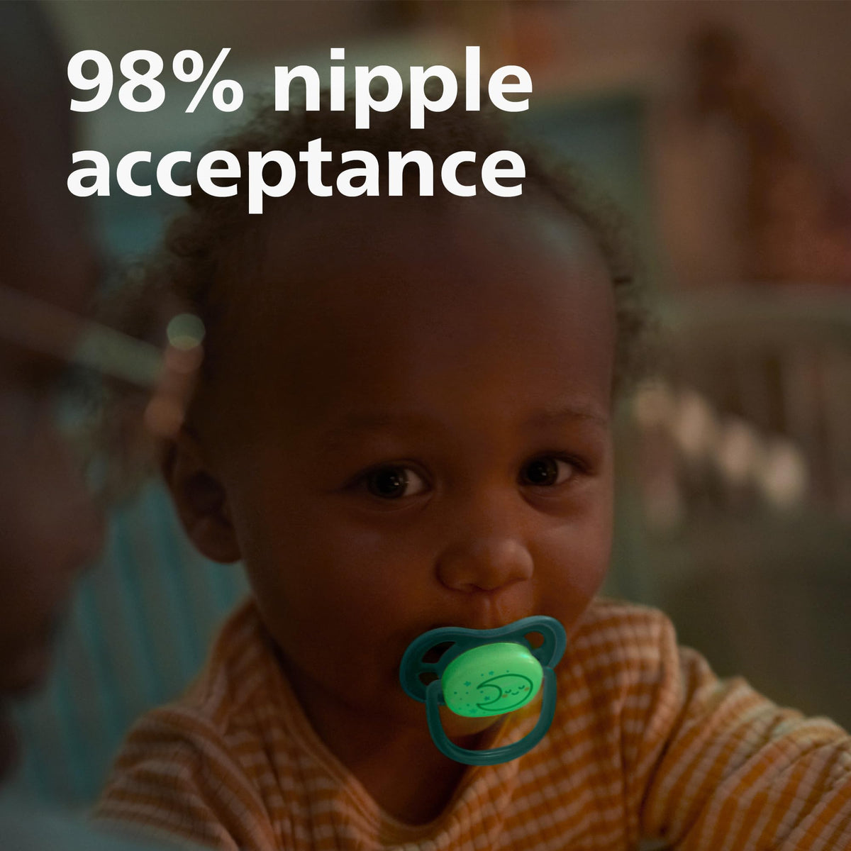 Screen Pacifier Philips Avent Ultra Air Pacifier - 4 X Light, Breathable Glow-In-The ...