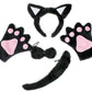 Petitebella Black Cat Headband Bowtie Tail Gloves 4Pc Children Costume (Black, One Size)