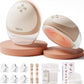 NCVI Heated Hands Free Breast Pump, 360 Warm Wearable Breastfeeding Pump, -300 mmHg Hospital-Grade Suction, 2000mAh Long Battery