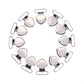 Sutoyuen 1' Metal Heart Suspender Clips,Pacifier Clips For Diy Craft Dummy Pacifier Holders Bib Soother Clip Toy Holder Silver