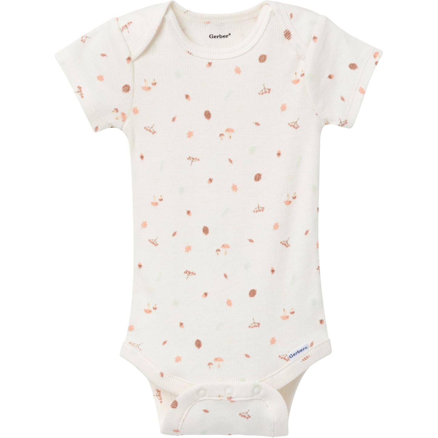 Gerber Unisex Baby Multi-Pack Onesies Bodysuits (Short And Long Sleeve), Garden Floral, 0-3 Months