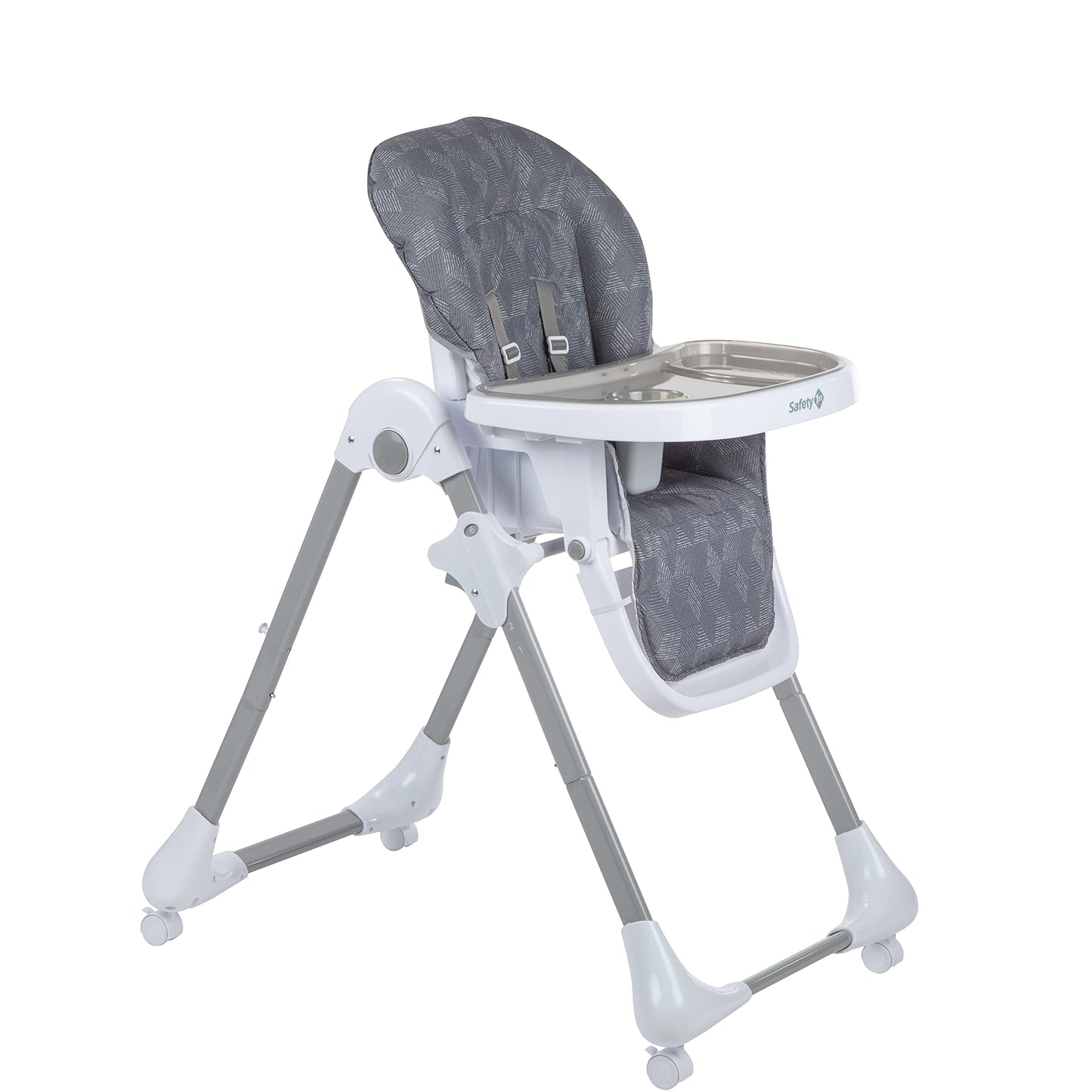 Safety 1st High Chairs for Babies and Toddlers, 3-In-1 Grow and Go with Tray and Adjustable Seat, Monolith