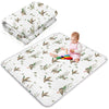 Funtery 43 x 43 Inch Mallard Duck Baby Playmat Portable Crawling Washable Foldable Tummy Time Non Slip Baby Floor Large Playpen 