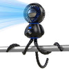 Slenpet Astronaut Portable Stroller Fan, Baby-Safe Clip-On With Detachable Flexible Tripod, Rechargeable Battery-Operated, 3-Spe