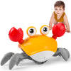 Crawling Crab Baby Toy Infant: Tummy Time Toys for Babies 3 6 9 12 18 24 36 Months, Walking Dancing Sensing Crab for Toddler 1 2