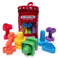 Jumbo Nuts and Bolts For Toddlers - Fine Motor Skills Rainbow Matching Game Montessori Toys For Toddlers & Toddler Games | 12 pc