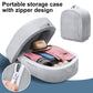 Reawul Foldable Toddler Travel Bed, Portable Folding Floor Bed With Washable Cover,Soft And Safe Foam Crib(Silver Gray)