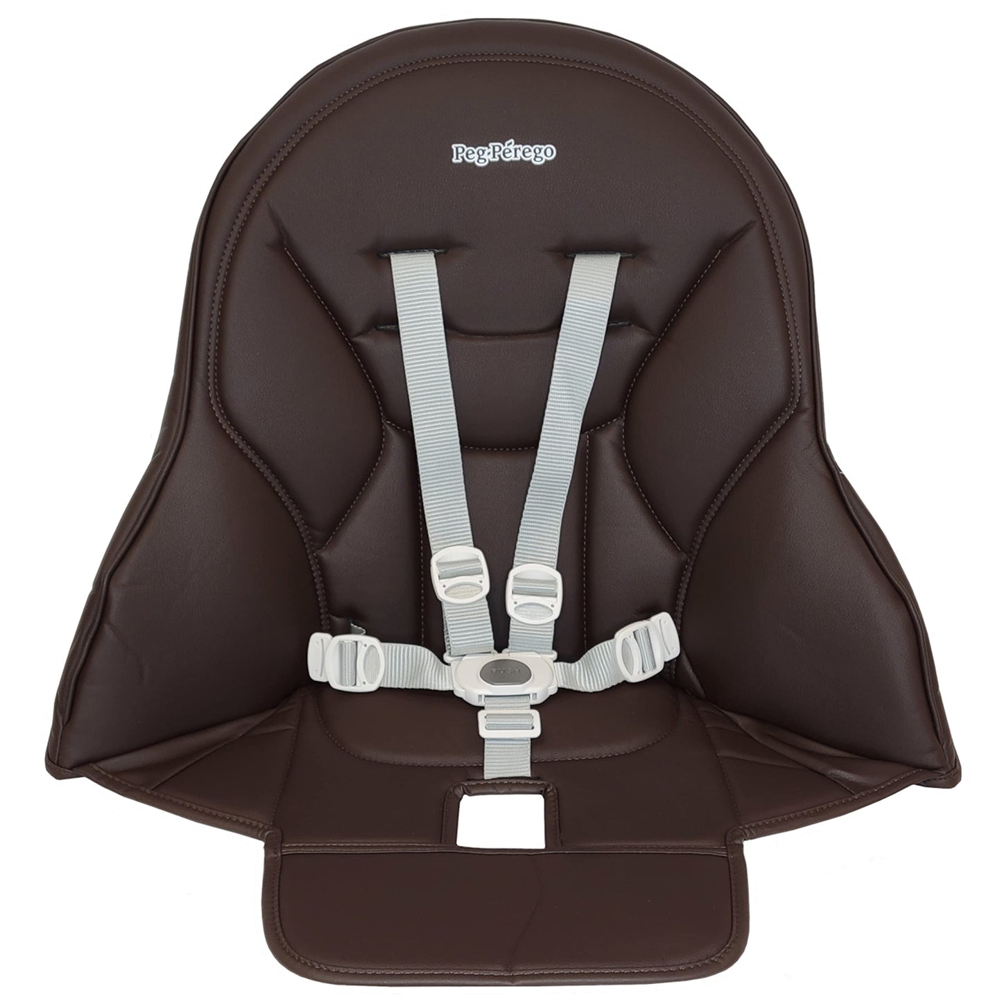 Peg Perego Siesta/Prima Pappa Zero 3 high Chair Replacement Upholstery with seat Belt, Cacao (Brown)