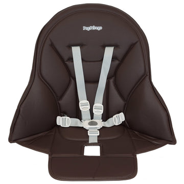 Peg Perego Siesta/Prima Pappa Zero 3 high Chair Replacement Upholstery with seat Belt, Cacao (Brown)