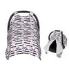 Muishi Skull and Black Stripes Baby Car Seat Canopy Nursing Cover for Newborn Car Seat Breastfeeding Covers Blanket Newborn Show