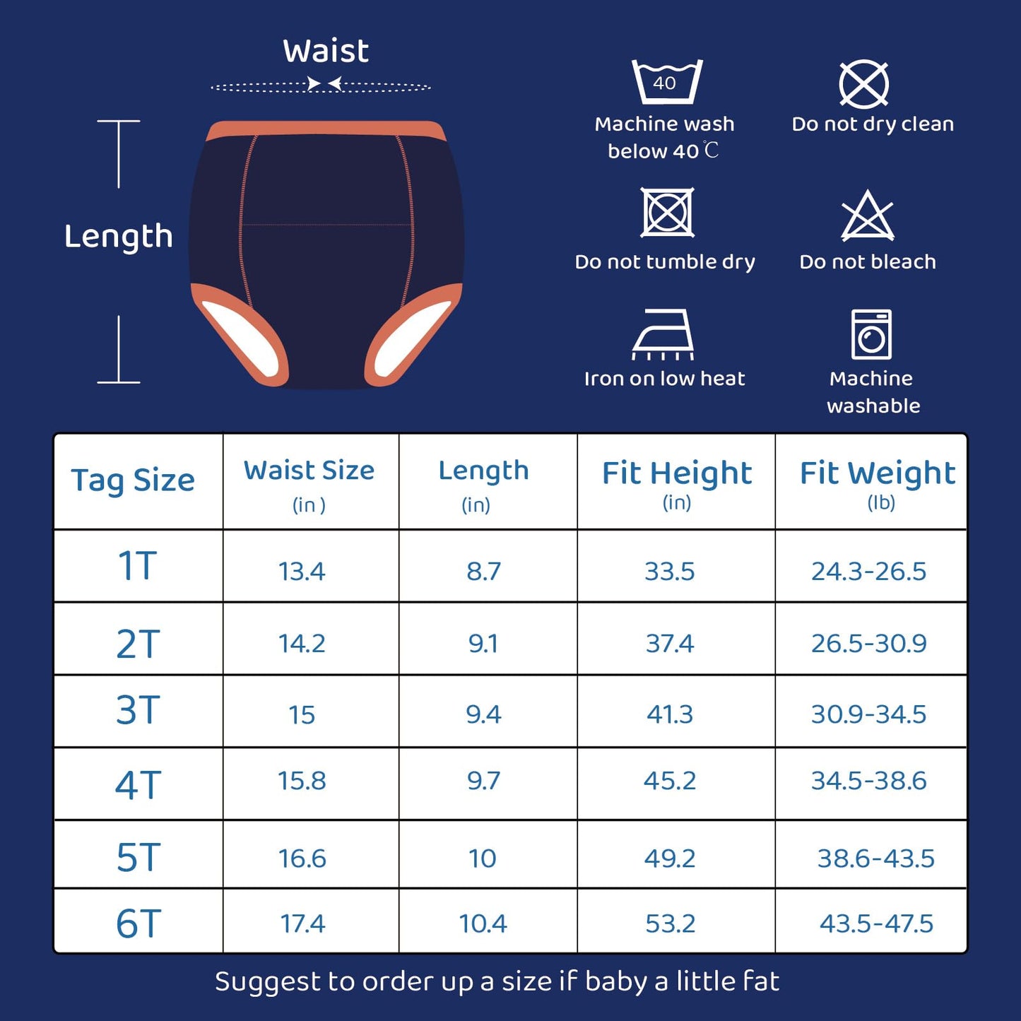 Smulpooti 8 Packs Reusable Training Pants 3T-4T For Potty Training And Strong Absorbent Training Underwear For Boys 3T