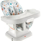 Fisher-Price Baby Spacesaver Simple Clean High Chair Baby To Toddler Portable Dining Seat With Removable Tray Liner, Pacific Peb