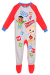 Cocomelon Toddler Infant Footed Blanket Sleeper Pajamas, Gray, Size 2T
