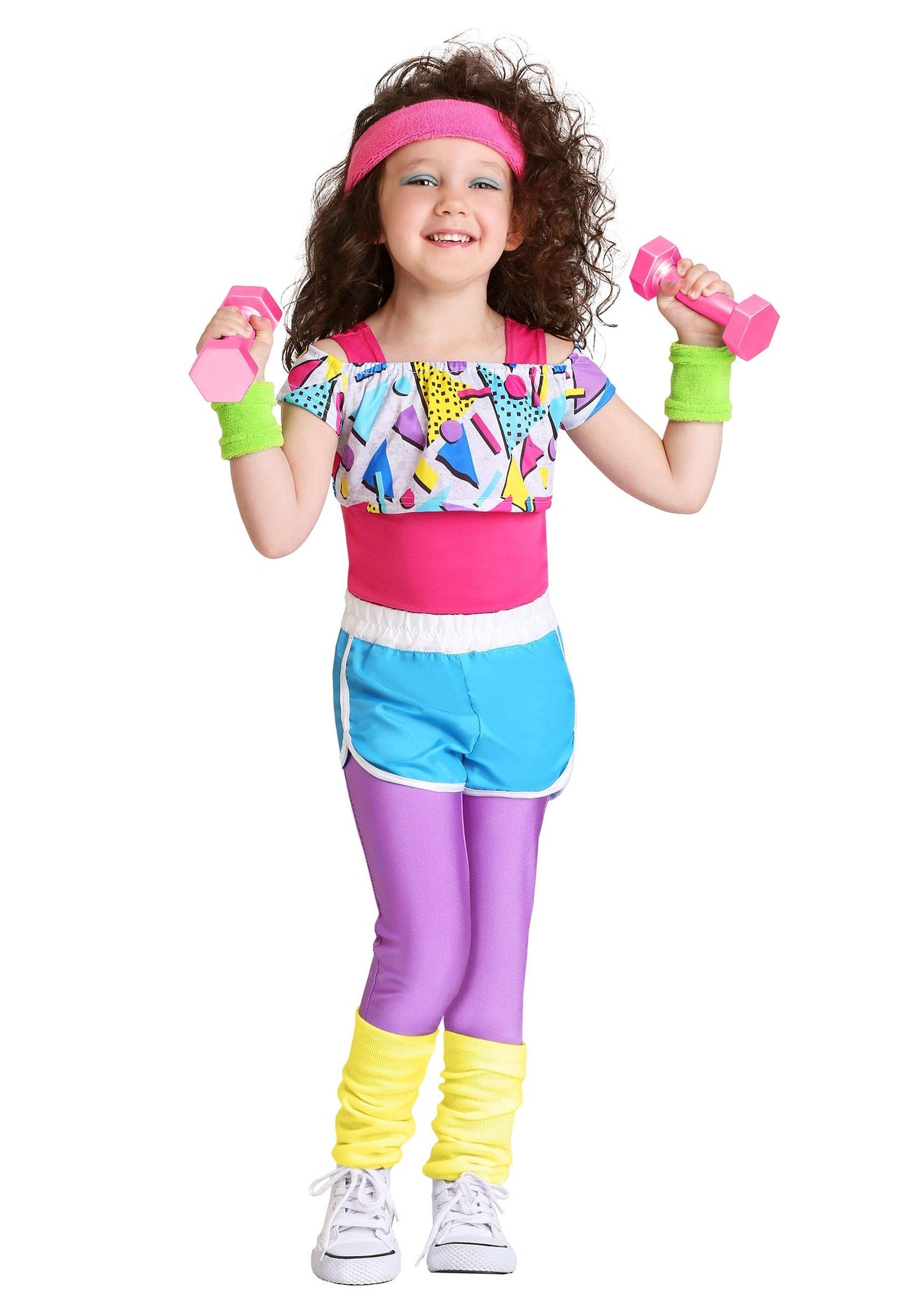Fun Costumes Work It Out 80'S Outfit For Toddler Girls 2T