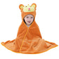 MICHLEY Unisex Hooded Baby Towel Soft Absorbent Washcloths Cartoon Beach Swimming Bathrobe 27.5 x 47 for 07T Toddler(Monkey)