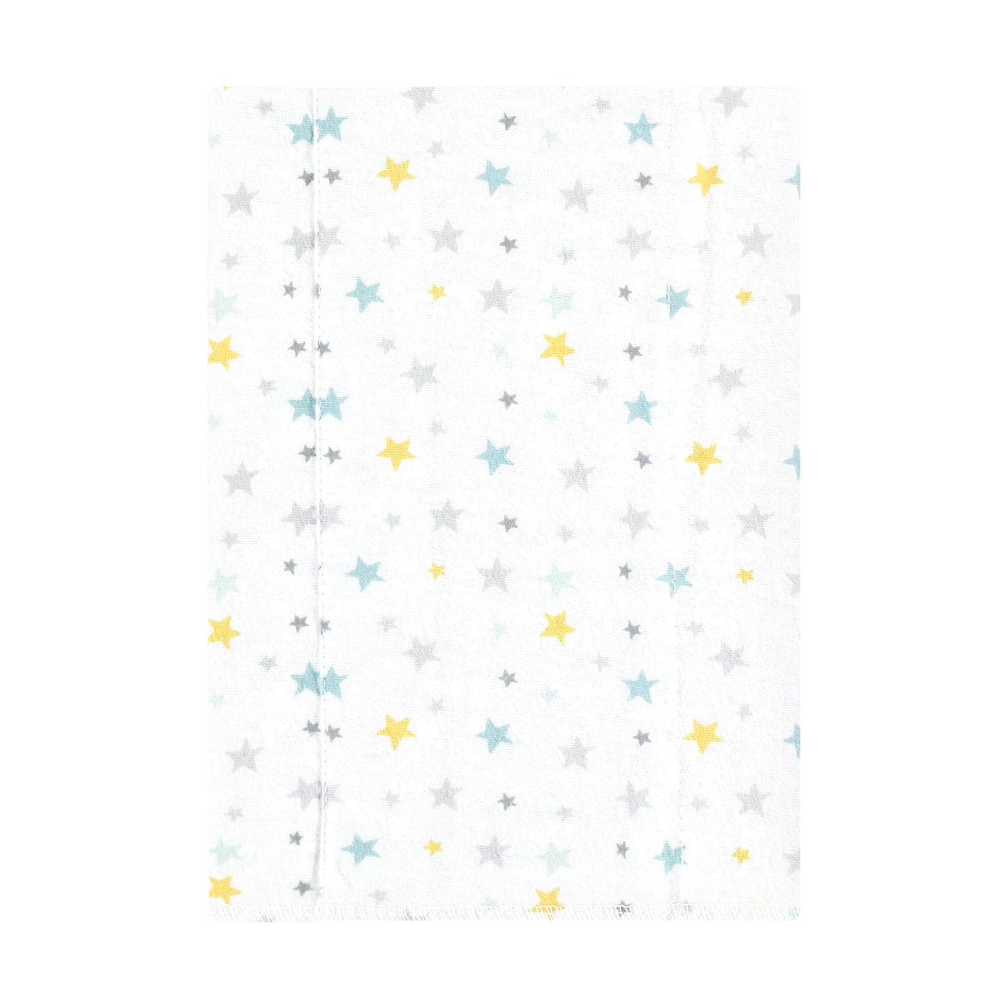 Hudson Baby Unisex Baby Cotton Flannel Burp Cloths, Boy New Elephant 4-Pack, One Size