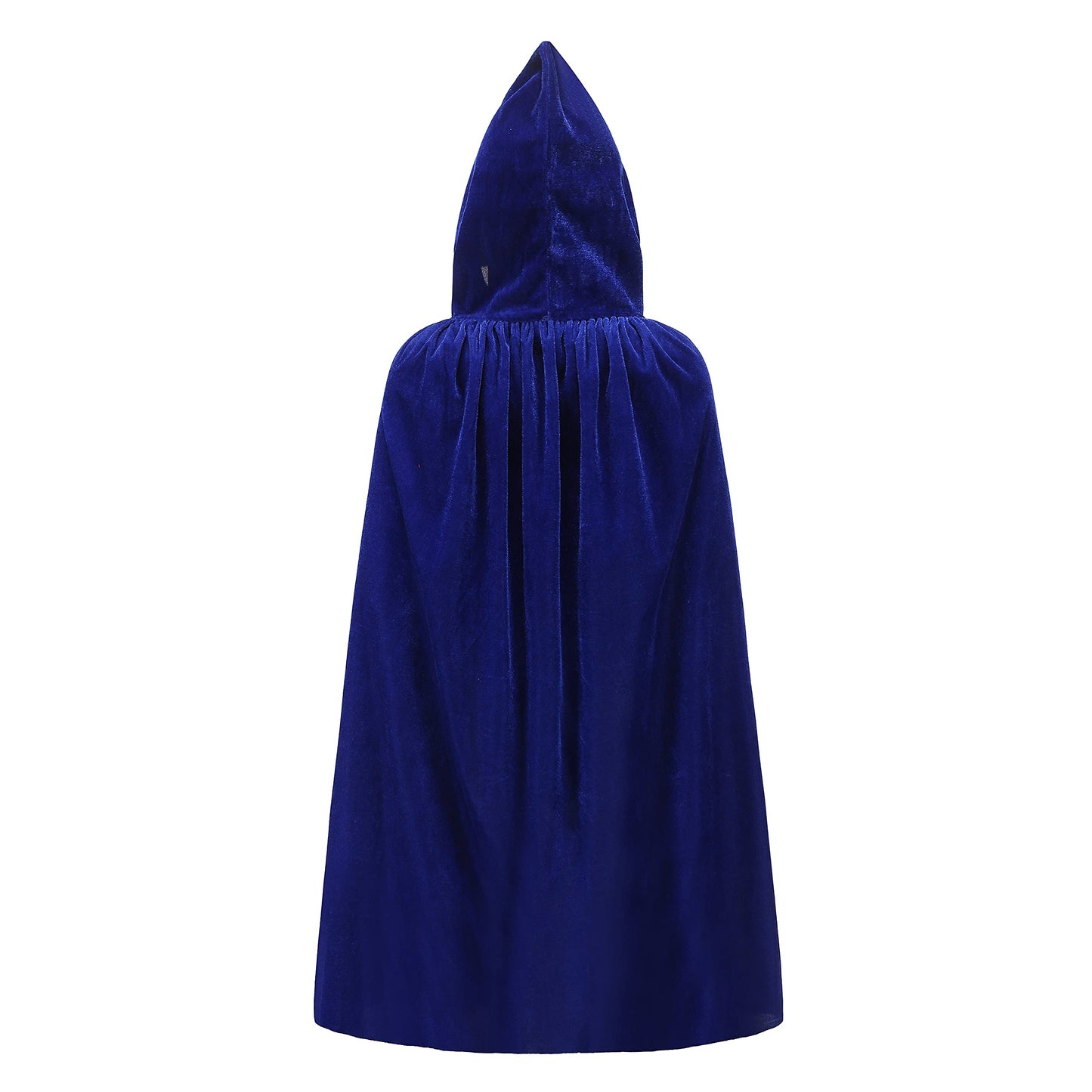 Knelor Kids Hooded Velvet Cloak Robe Halloween Cosutme Cape Fancy Cosplay Costumes 3 To 16 Years (S/Age 3-4, Blue)